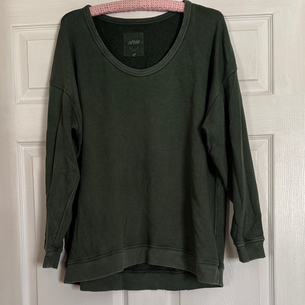 Aerie Oversized Off-Shoulder Lightweight Sweatshirt